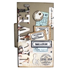 Elizabeth Crafts Clear Stamp Set - Once in a Lifetime / Travel Journal